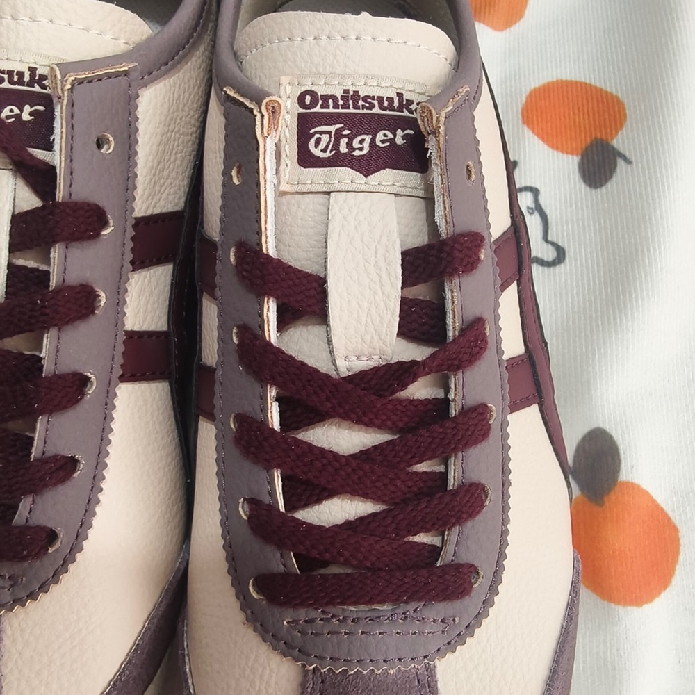 Onitsuka Tiger by Asics Women’s Pink and Burgundy Serrano Sneaker - Picture 8 of 11